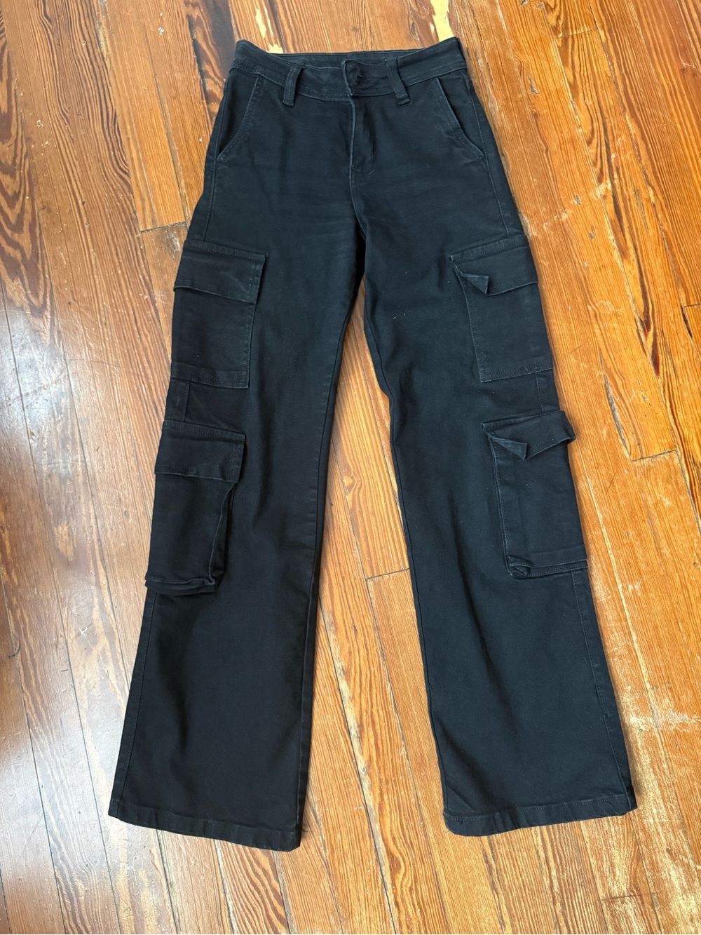 High waisted wide leg pants women Black